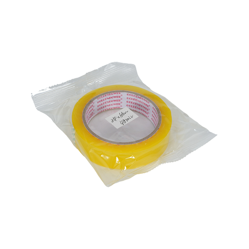 Cinta de sellado de caja amarilla transparente